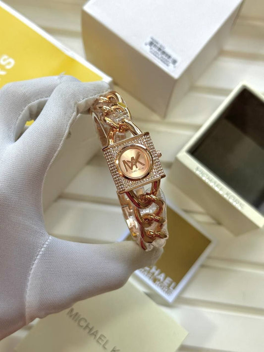Michael Kors Luxury Rose Gold Stylish Girls Watch
